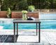 Signature Design by Ashley® Point Bonita Gray Aluminum Outdoor Dining Table-1