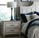 Bassett® Furniture Bella Aged Whitestone Wood Top Nightstand-4