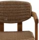 Dovetail Furniture Alva Light Brown Fabric/Wooden Outdoor Dining Chair-5