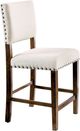 Furniture of America® Glenbrook 2-Piece Brown Cherry/Ivory Dining  Side Chair Set-0