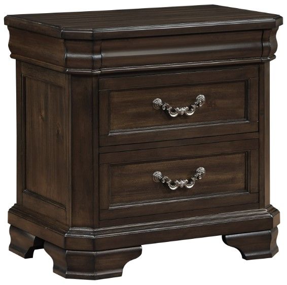 New Classic® Home Furnishings Lyndhurst 4-Piece Walnut California King Panel Bedroom Set-4