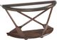 Magnussen Home® Beaufort Glass/Dark Oak Demi Sofa Table-0