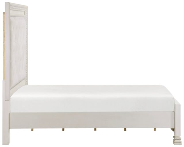 Homelegance® Theodora Pearl White California King Upholstered Panel Bed-3