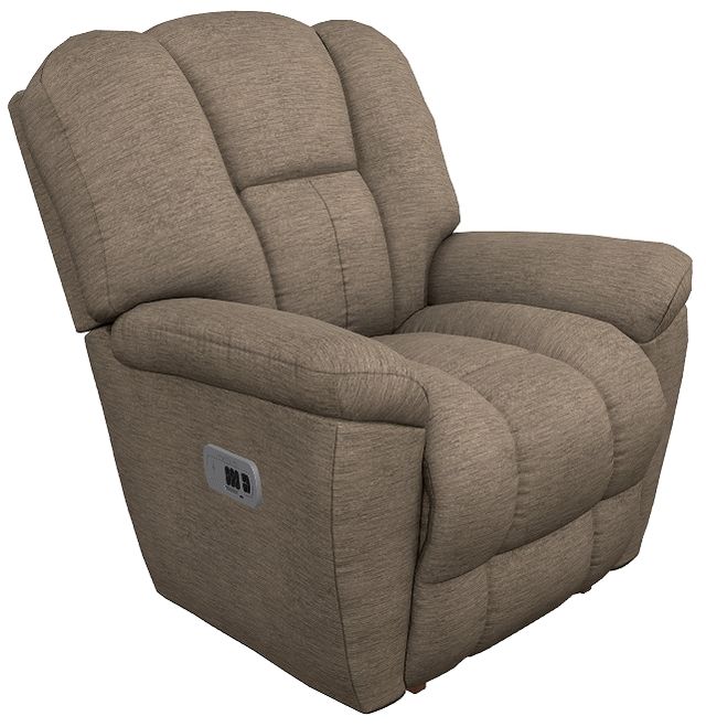La-Z-Boy® Maverick Brownstone Power Rocking Recliner with Headrest-0
