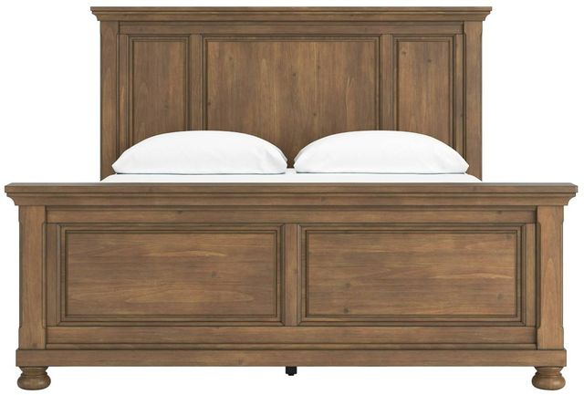Signature Design by Ashley® Vandenmore Medium Brown California King Panel Bed-1