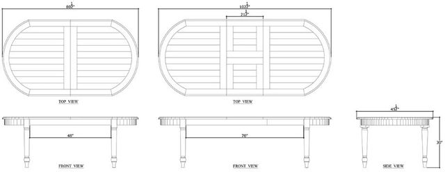 Bramble Customizable Market Extension Dining Table-1