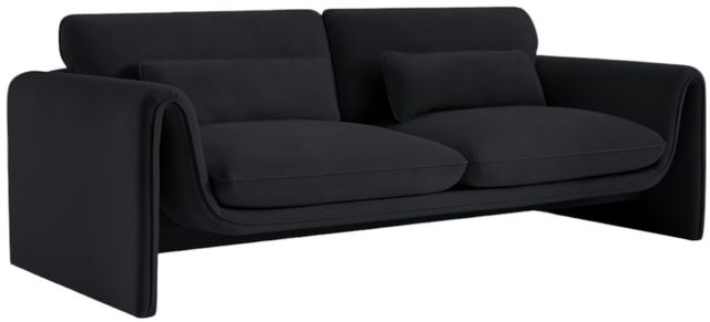 Meridian Furniture Sloan Black Velvet Sofa-0