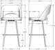 Amisco Customizable Scarlett Swivel Bar Stool-2