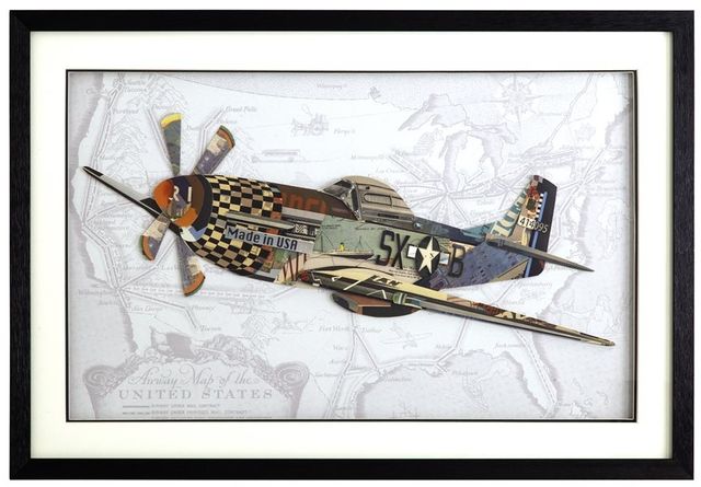 YHD P-51 Mustang Wall Art-0