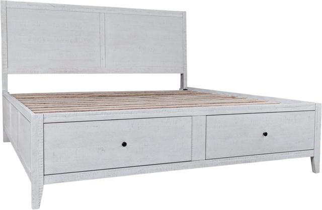 Jofran Inc. Maxton 4-Piece Ivory King Panel Storage Bedroom Set-2