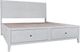 Jofran Inc. Maxton 4-Piece Ivory King Panel Storage Bedroom Set-2