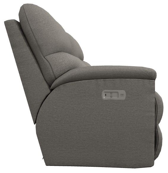 La-Z-Boy® Brooks Stone Power Reclining Loveseat with Console and Headrest-2