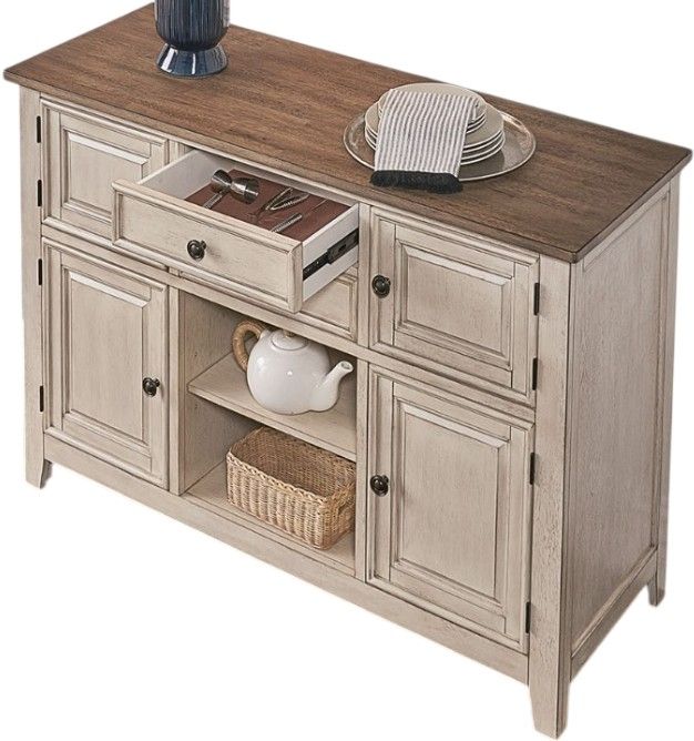 A-America® Beacon Peppercorn/Smokey White Sideboard-3