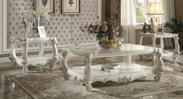 ACME Furniture Versailles Bone White End Table-1