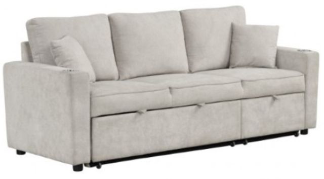 Furniture of America® Kendal Beige Sleeper Sofa-0