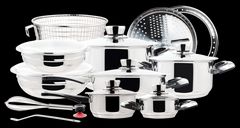 Verona 22 Piece Stainless Steel Cookware Set 