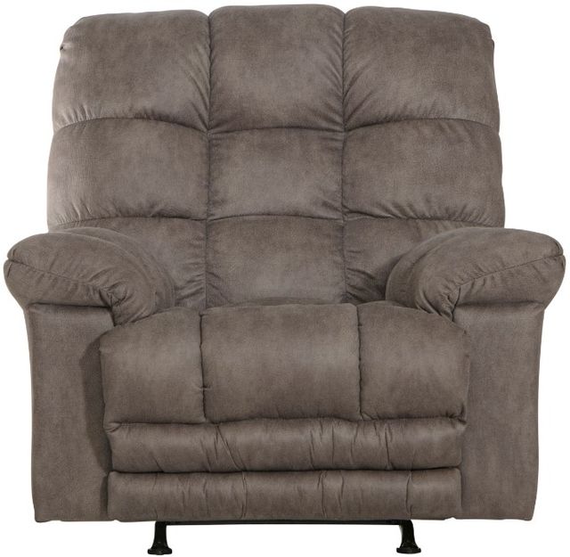 Catnapper® Machado Charcoal Oversized Chaise Rocker Recliner with Extra Extension Footrest-3