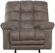 Catnapper® Machado Charcoal Oversized Chaise Rocker Recliner with Extra Extension Footrest-3