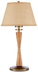 Currey & Company Woodville Brown/Classic Honey Table Lamp-1