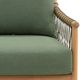 Dovetail Furniture Tahoe Green/Natural Fabric/Wooden Sofa-5