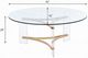 ACME Furniture Sosi Glass Top Coffee Table with Gold Base-2