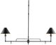 Currey & Company Prosperity French Black Rectangular Chandelier-3