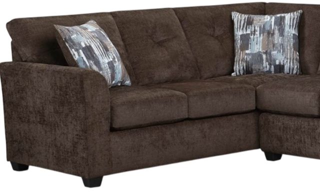 American Wholesale Furniture Galen 2-Piece Chocolate L-Shape Sectional-1