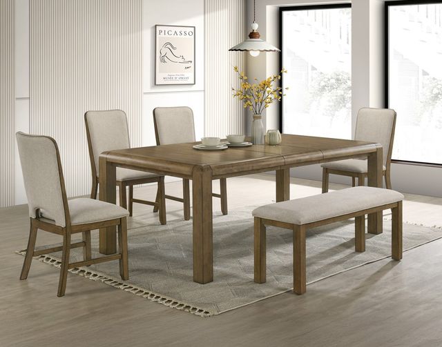 Crown Mark Cockrell Brown Dining Bench-1