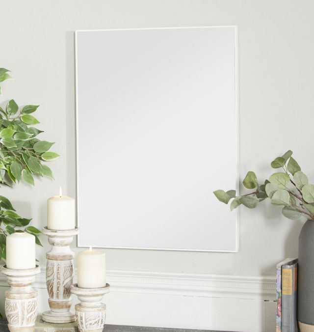 Deco Marche White 24" Wall Mirror-4