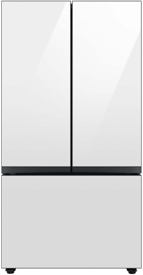 Samsung Bespoke 36" 24.0 Cu. Ft. White Glass Counter Depth French Door Refrigerator  with AutoFill Water Pitcher-0