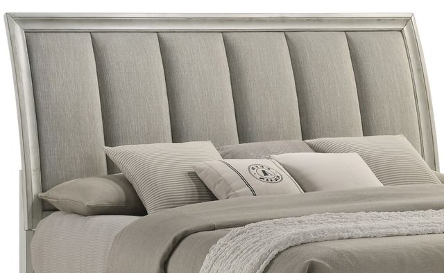 Crown Mark Jaymes White Mist Queen Upholstered Headboard-0