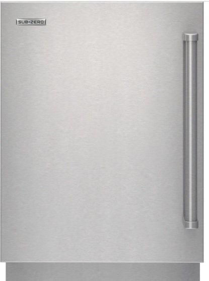Sub-Zero® Stainless Steel Left Hinge Outdoor Undercounter Refrigerator Door Panel Kit with Pro Handle-0