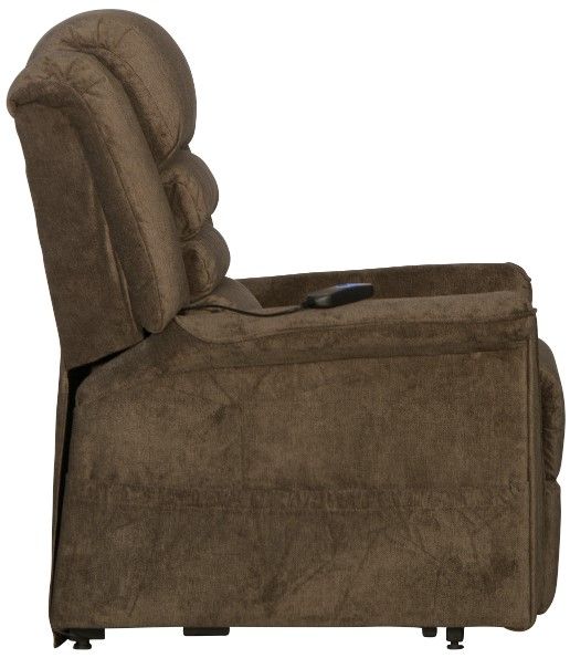 Catnapper® Invincible Java Power Lift Full Lay Out Chaise Recliner-2