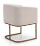 VIG Furniture Modrest Brass/White Dining Chair-3