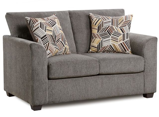 American Wholesale Furniture Kennedy Grey Loveseat-0