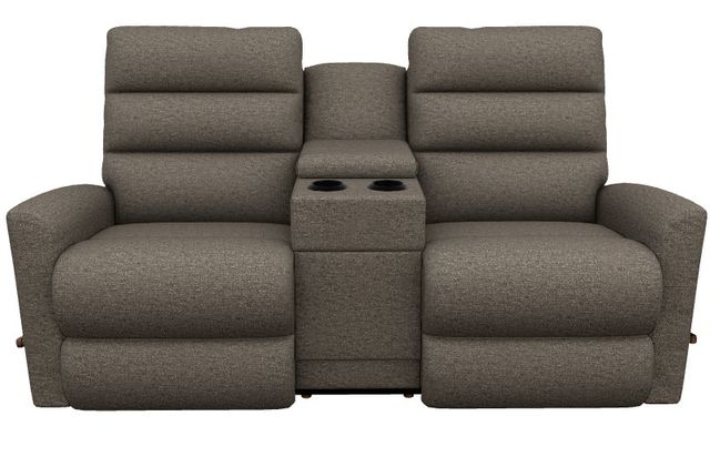 La-Z-Boy® Liam Mocha Manual Wall Reclining Loveseat with Console-1