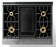 Viking® 7 Series 36" Damascus Gray Pro Style Dual Fuel Range-4