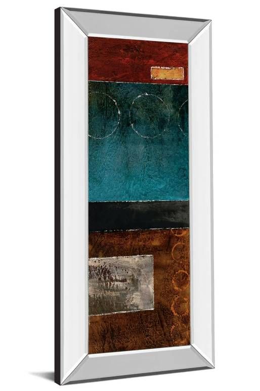 Classy Art Linear I by W. Blake Mirror Framed Wall Art-1