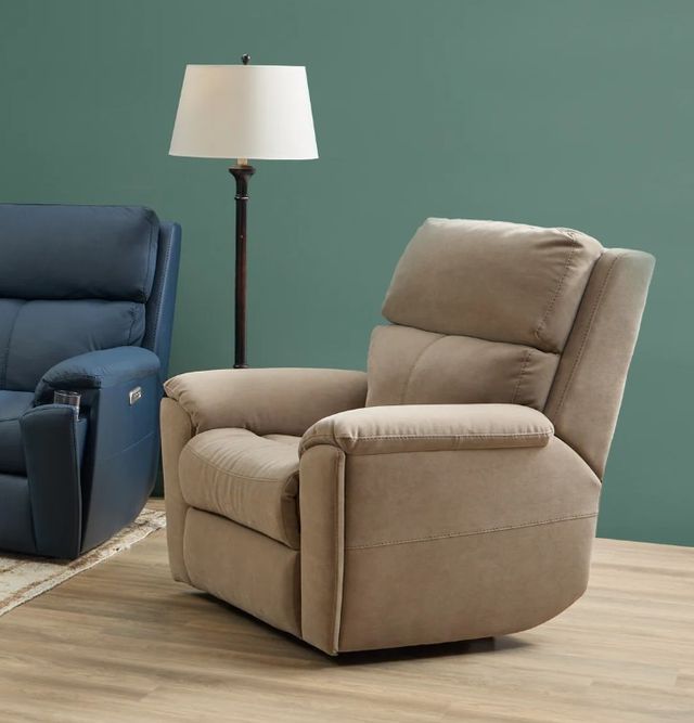 Flexsteel® Customizable Porter Leather Power Recliner with Power Headrest and Lumbar-1