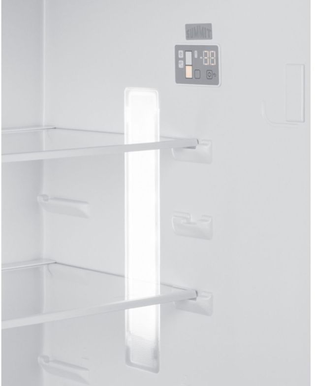 Summit 28 in. 13.6 Cu. Ft. Stainless Steel Counter Depth Top Freezer Refrigerator-4