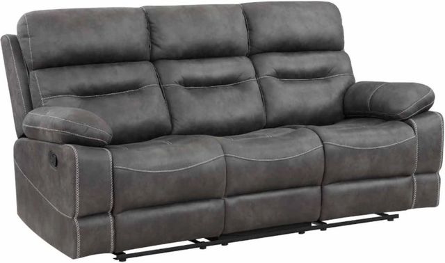 Steve Silver Co. Rudger Moonlight Gray Manual Reclining Sofa-0