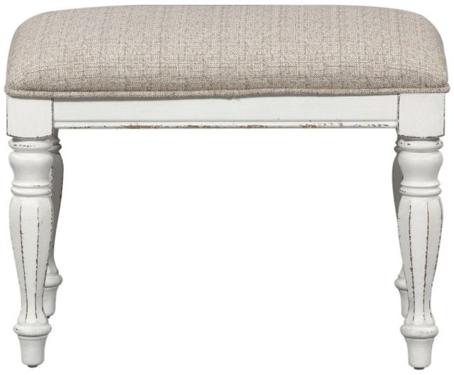 Liberty Furniture Magnolia Manor Antique White/Taupe Accent Bench-3