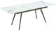 Modus Furniture Lucia Stone Top Extendable Dining Table with Cappuccino/Gunmetal Base-0