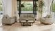 International Furniture Direct Mita Beige Loveseat-1