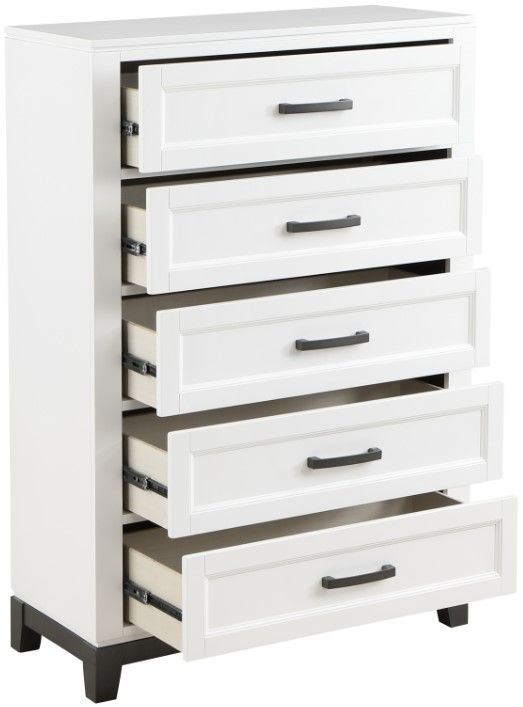 Mazin Furniture Garretson White Chest-2