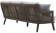 New Classic® Home Furnishings Genova Brown/Gray Aluminum/Fabric Outdoor Patio Sofa-5