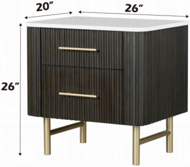 ACME Furniture Clayten Espresso/White Nightstand-2
