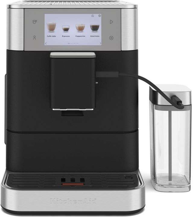 KitchenAid® Cast Iron Black Fully Automatic Espresso Machine-0