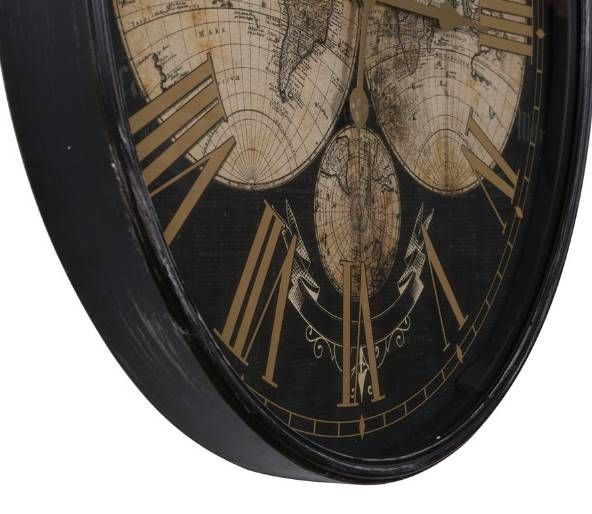 YHD Wealth of Wonder Black/Brown Wall Clock-3