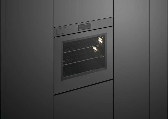 Fisher & Paykel Series 11 Minimalist 30" Grey Glass Steam Assist Wall Oven with Self-Cleaning-4